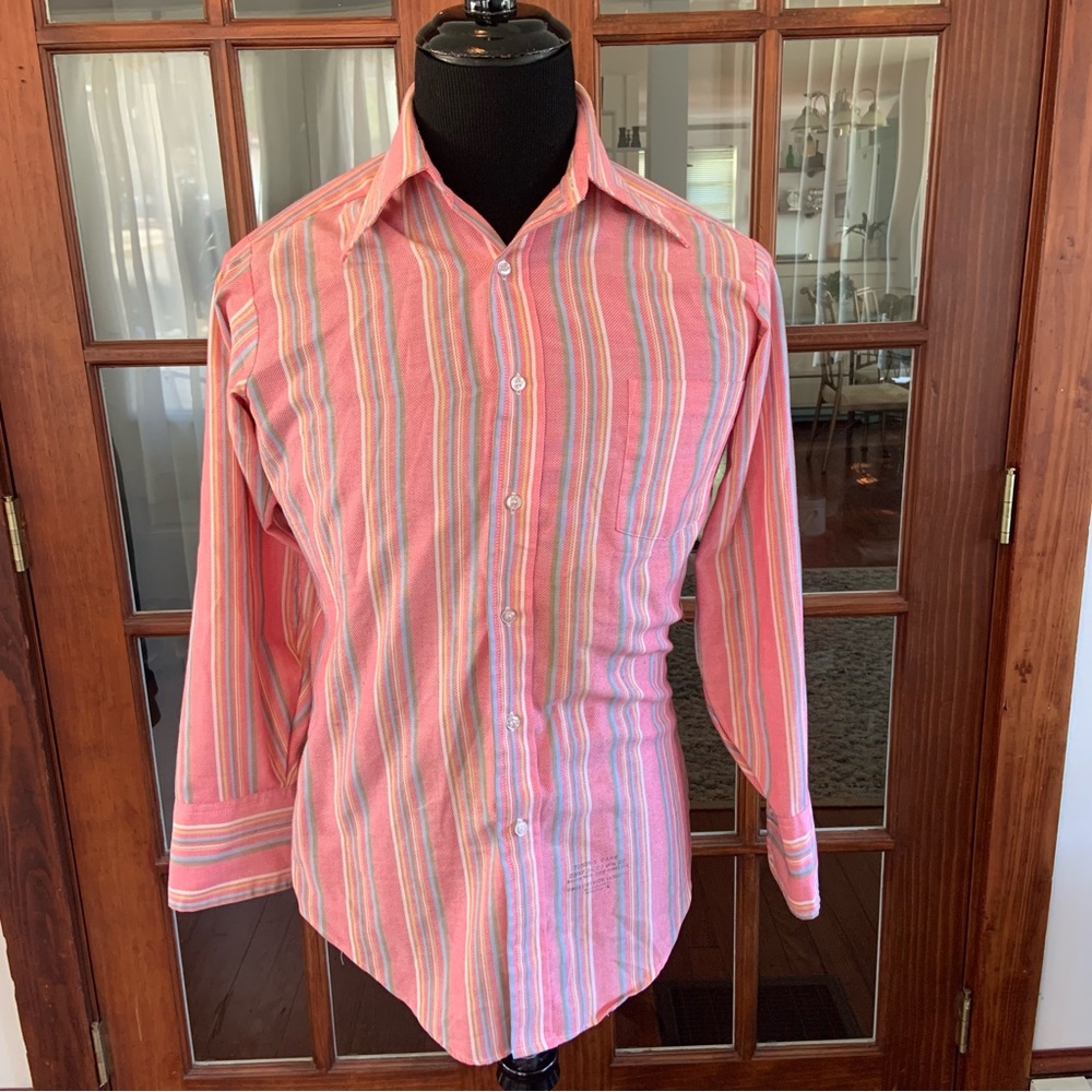 Vtg. 80’s Sears Mens Store Pink Shirt